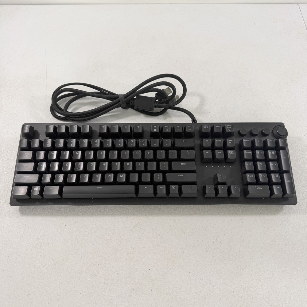 Razer Huntsman Elite Mechanical Gaming Keyboard RZ03-0187 TESTED WORKING